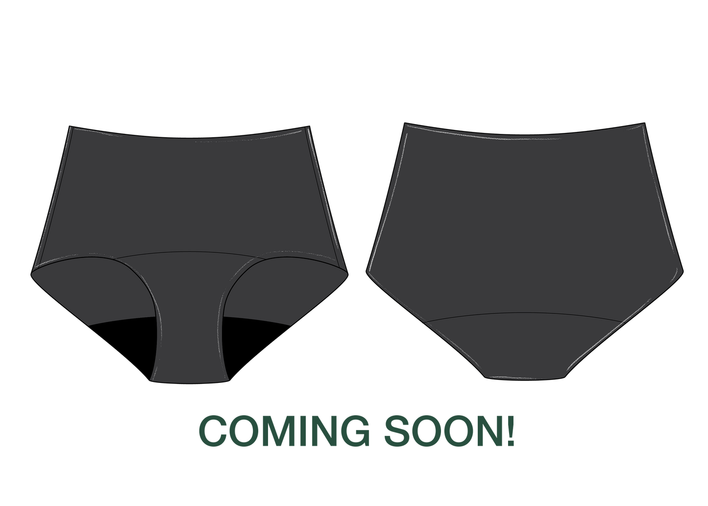 Women's Leakproof Underwear - High Waist - Black
